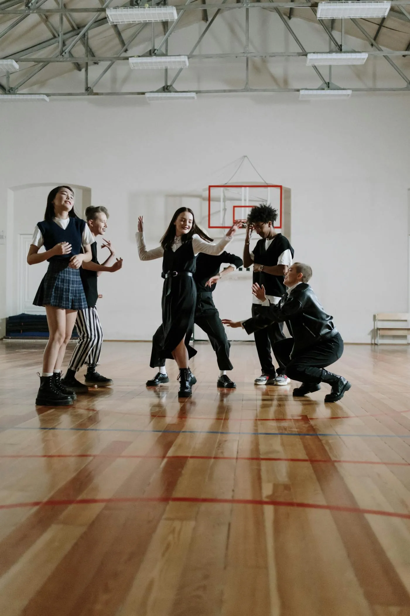 Young performers in a dance class